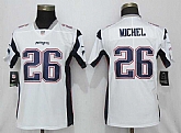 Women Nike Patriots 26 Sony Michel White Vapor Untouchable Limited Jersey,baseball caps,new era cap wholesale,wholesale hats